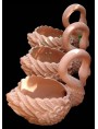 Swan terracotta cachepot