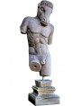 Minotaur sculpture in white limestone