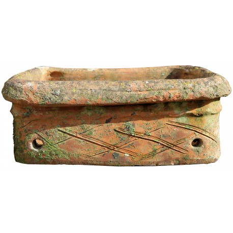 Ancient terracotta rectangular vases