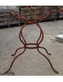 Antica piccola base in ferro per tavolino rotondo, rettangolare oppure ovale