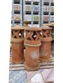 Large antique Tuscan terracotta chimney pot to be restored