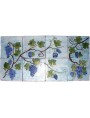 Maiolica panel with grapes
