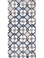 Majolica tile white, manganese and blue cobalt