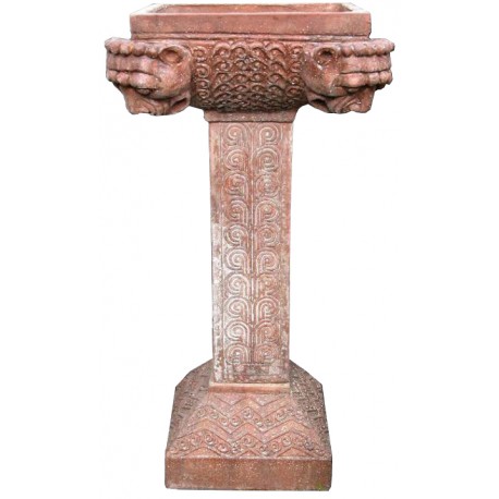 Planter / Fountain in terracotta, 1: 1 reproduction of the original by Galileo Chini