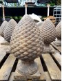 Pinecone in concrete 44 cms height