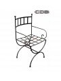 small Versilia Chair with armrests - Small CDB version