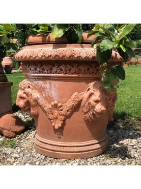 The Vase of the four lions Ø86cms - large citrus vase