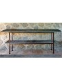 Etagere / Iron console with ancient stone slab