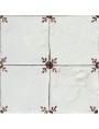 Piastrella in maiolica manganese di nostra produzione 15 x 15 cm