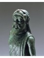 Original bronze etruscan statue conserved at Gallerie Estensi, Modena