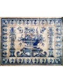 Pannello portoghese con azulejos in maiolica tradizionale