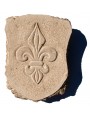 Stone coat of arms with French lily