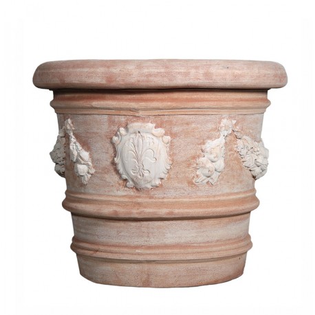 Cylindrical Ø40cm vase for cytrus in terracotta
