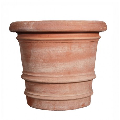 Cylindrical Ø80cms vase for cytrus in terracotta