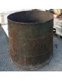 antique Large plant containers - iron bins A
