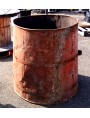 antique Large plant containers - iron bins B
