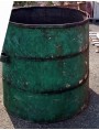 antique Large plant containers - iron bins C