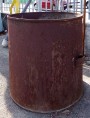 antique Large plant containers - iron bins D