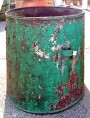 antique Large plant containers - iron bins F