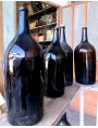 Bottiglie soffiate da vino piementesi ambra bruna