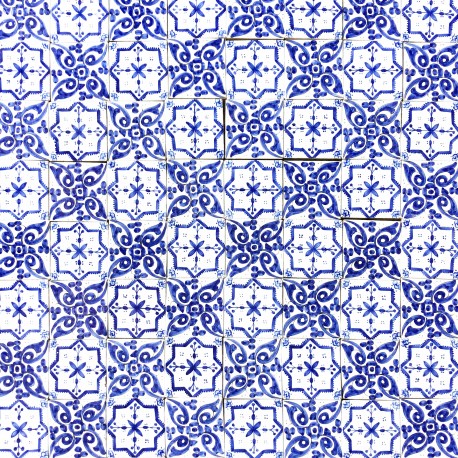 hand-made Majolica Morocco tile panel - 1 sm 100 tiles
