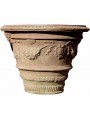 Pair of ancient Tuscan lemon Ø62cms pots in terracotta Medici's vases
