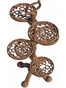 Cast iron flowers stand with six arms