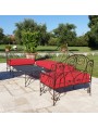 Settee iron bench with 3 seats