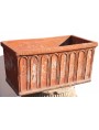 Ancient rectangular flower pot from Tuscany