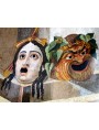 mosaic with tragic and comic masks found in the Villa Adriana, in Tivoli Capitoline Museums, Rome