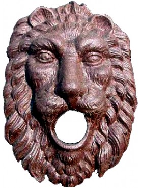 Cast iron lion fountain - Piedmont mask