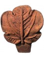 Terracotta flower bed border FIG leaf