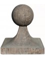 Sphere H.32cms base 30x30cms in concrete