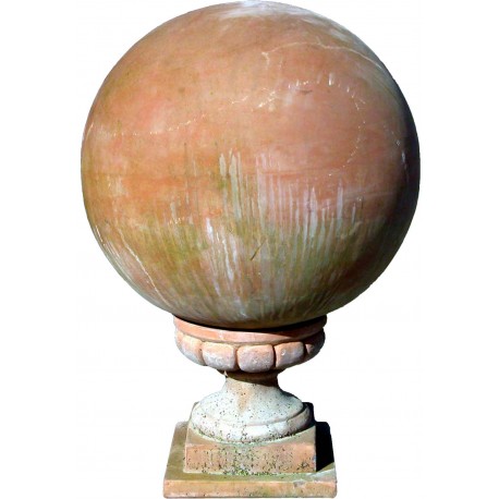 Terracotta sphere Ø50cms with base