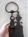 ancient french fireplace chain dated 1833
