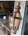 Half Tuscan copper Lantern with pine cone and lower support