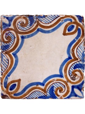Neapolitan ancient majolica tile