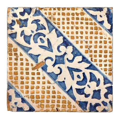 Ancient original majolica tile