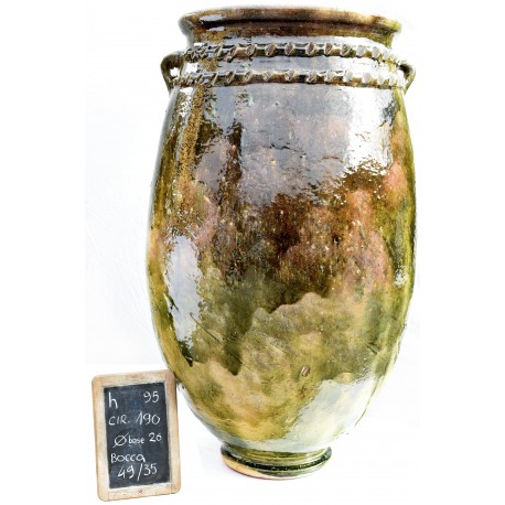 Sahel majolica vases H.95cms
