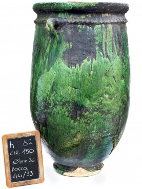 Sahel majolica vases H.82cms
