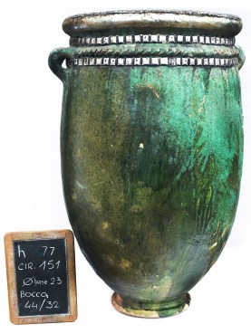 Sahel majolica vases H.77cms