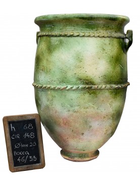 Sahel majolica vases H.68cms