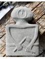 Prehistoric statue reproduction from Lunigiana Belt and Axe