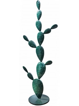 Prickly pear small wrought iron tree