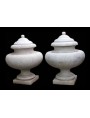 White Carrara marble Vases