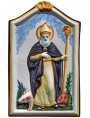 Sant' Antonio abate in Maiolica con gli animali