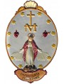 Madonna of the miracolous medal - majolica