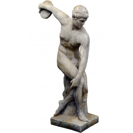 Discobolus of Myron of the Vatican Museums statue in concrete