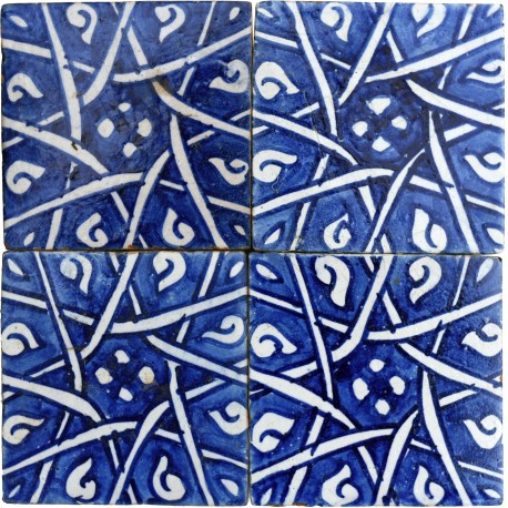 Hand-made Morocco Tile white