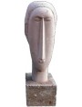 Copia di una testa in pietra di Amedeo Modigliani